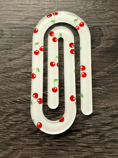 Cherry Paper Clip/ Bookmarks
