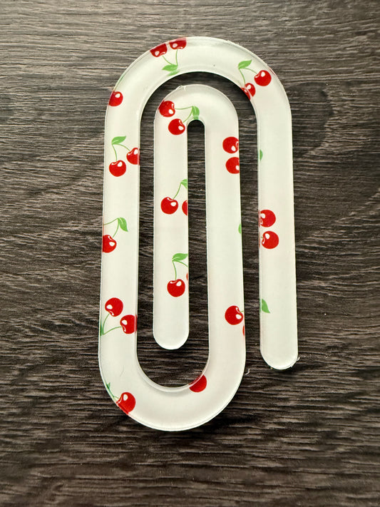 Cherry Paper Clip/ Bookmarks