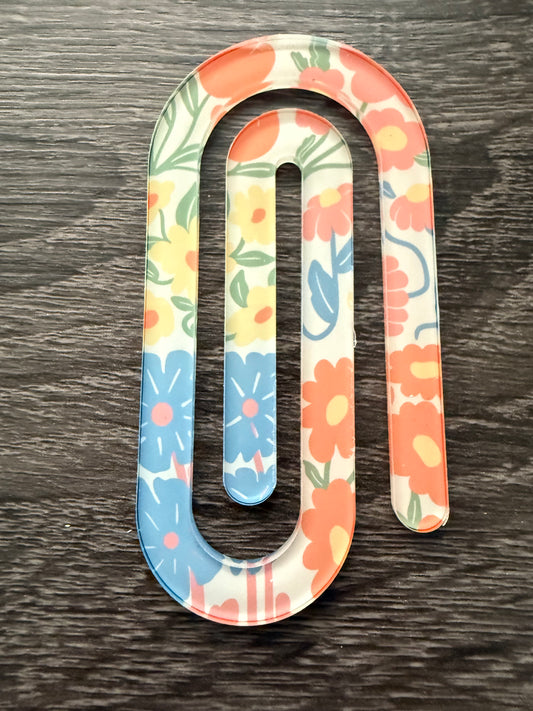 Floral Paper Clip/ Bookmarks